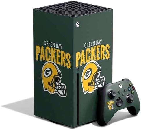 Skinit Decal Gaming Skin Compatible with Xbox Series X Bundle - Officially Licensed NFL Green Bay Packers Design in Kuwait