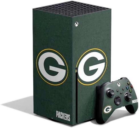 Skinit Decal Gaming Skin Compatible with Xbox Series X Bundle - Officially Licensed NFL Green Bay Packers Design in Kuwait
