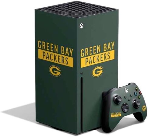 Skinit Decal Gaming Skin Compatible with Xbox Series X Bundle - Officially Licensed NFL Green Bay Packers Design in Kuwait