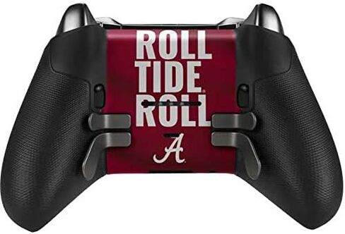 غلاف Skinit المخصص للألعاب متوافق مع وحدة التحكم اللاسلكية Xbox Elite Series 2 - تصميم Alabama Roll Tide Roll المرخص رسميًا in Kuwait