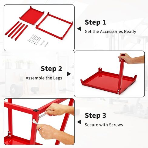 Heavy-Duty Steel Plyo Boxes, Plyometric Jump Box Set for Home Gym – Anti-Slip Rubber Pad, High Stability, 550lbs Capacity – Strength & Conditioning Equipment – 12/18/24 inch Step Platforms, Retacgular in Kuwait
