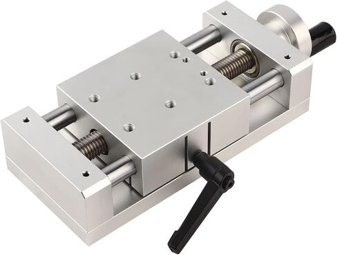KA80 Aluminum Alloy Manual Linear Sliding Table, 80x80mm Roller Stage, Anodized Surface, 50mm Stroke for Production Machinery and Precision Measurement in Kuwait