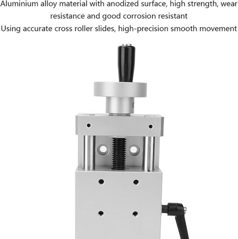KA80 Aluminum Alloy Manual Linear Sliding Table, 80x80mm Roller Stage, Anodized Surface, 50mm Stroke for Production Machinery and Precision Measurement in Kuwait