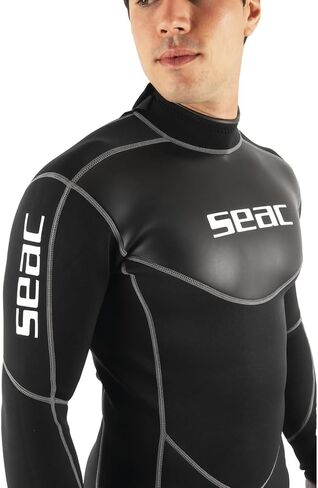 بدلة الغوص SEAC Sense Black، قطعة واحدة للرجال للغطس تحت الماء، 3 مم من النيوبرين فائق المرونة in Kuwait