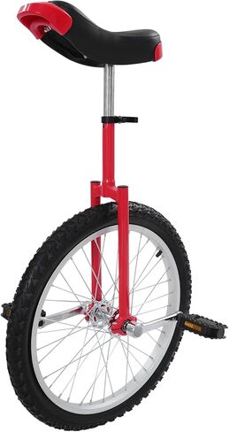 20 Inch Unicycle for Adults and Beginners, Adjustable Height Handheld Seat Unicycle with Shock Absorbing Fork, Heavy Duty One Wheel Bike Balance Trainer in Kuwait