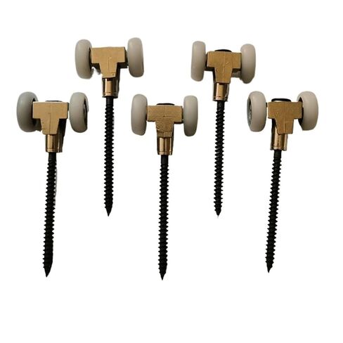 Small Folding Door Crane Wheel Alloy Sliding Folding Door Pulley Bearing Wheel partition Kitchen Roller Parts(Small) in Kuwait