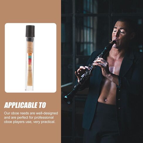 Oboe Reed قصب طبيعي قصب واحد للطلاب ملحق أداة الرياح مناسبة للمبتدئين والمحترفين لاعبي المزمار لون عشوائي in Kuwait