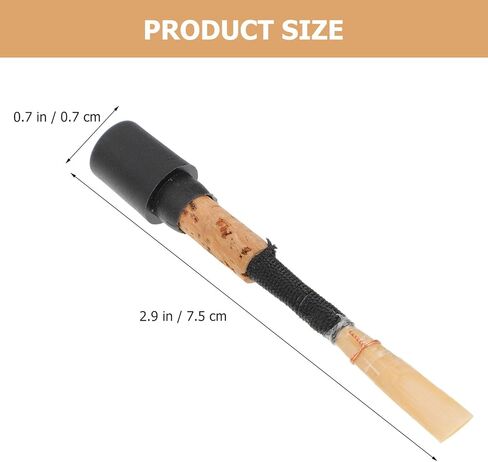 قطعة أداة قصب الرياح الطبيعية المصنوعة يدويًا من Yardwe، ملحق قصب النحاس خفيف الوزن للمبتدئين والمحترفين، لون عشوائي in Kuwait
