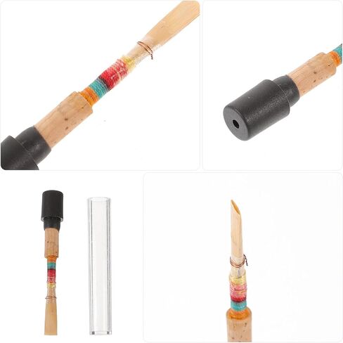 HANABASS Natural Oboe Reed Single Piece Copper Instrument Reed Oboe Accessory for Beginner and Orchestra Players Random Color in Kuwait