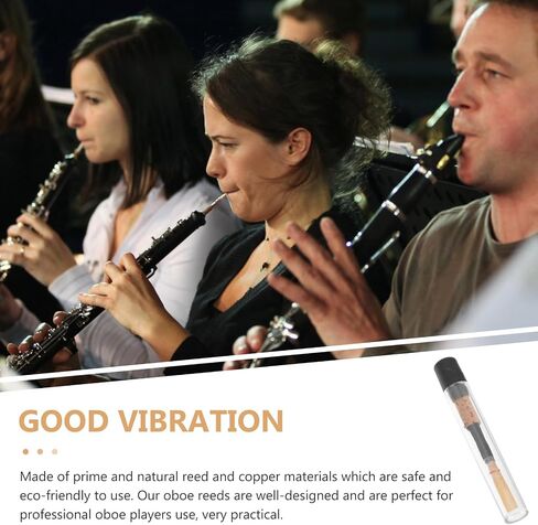 Artibetter Professional Handmade Oboe Reed Natural Cane Wind Instrument Reed for Students and Players, Single Piece with Random Black, Red, Or Blue Threading – Oboe Accessory for Random Color in Kuwait