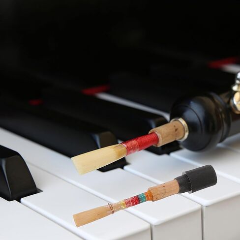 Artibetter Professional Handmade Oboe Reed Natural Cane Wind Instrument Reed for Students and Players, Single Piece with Random Black, Red, Or Blue Threading – Oboe Accessory for Random Color in Kuwait
