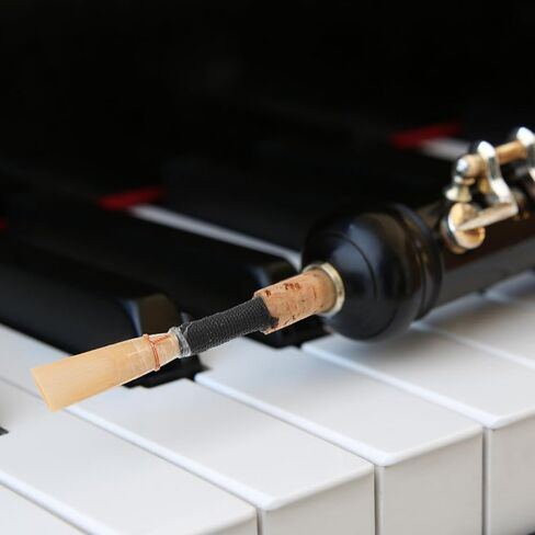 Artibetter Professional Handmade Oboe Reed Natural Cane Wind Instrument Reed for Students and Players, Single Piece with Random Black, Red, Or Blue Threading – Oboe Accessory for Random Color in Kuwait