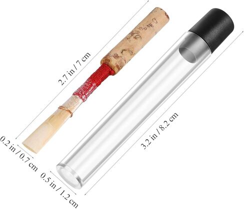 Holibanna 2pcs Professional Handmade Oboe Reeds Replacement Parts for Wind Instruments, Soft Strength Reeds Suitable for Student and Professional Oboe Players Random Color in Kuwait