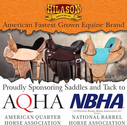 HILASON Western Horse Saddle جلد أمريكي فليكس تري تريل آند بليجر براون | للخيول in Kuwait