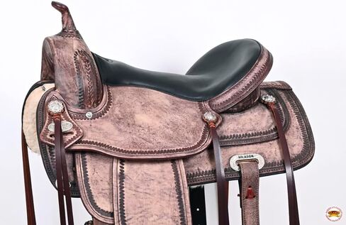 HILASON Western Horse Saddle جلد أمريكي فليكس تري تريل آند بليجر براون | للخيول in Kuwait