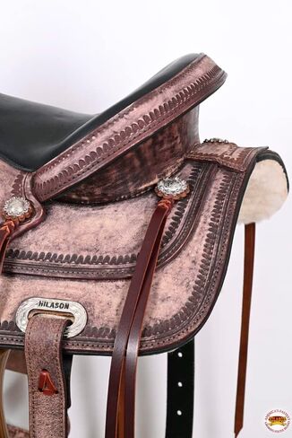 HILASON Western Horse Saddle جلد أمريكي فليكس تري تريل آند بليجر براون | للخيول in Kuwait
