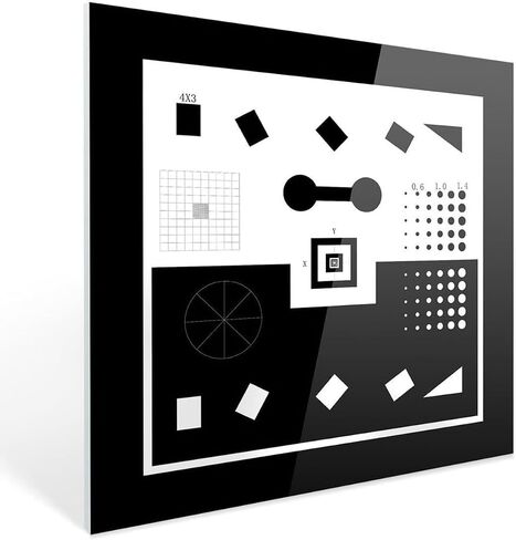 Optical Resolution Test Card, Multi-Graphic Calibration Strip, Accuracy ±0.5um, Up to 90% Transmittance, for Scientific and Industrial Inspection in Kuwait