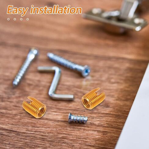 Homoyoyo Stainless Steel Threaded Inserts with Protective Design 20pcs M10 Inner Diameter 14mm Outer Diameter Self Tapping Threaded Bolt Fastener for Professional and DIY Use in Kuwait