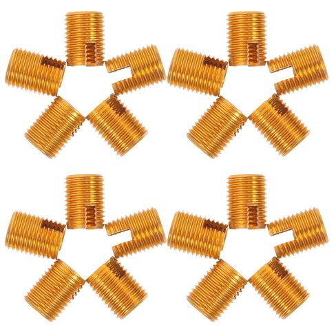 20pcs Stainless Steel Threaded Inserts Self Tapping Screw-in Nuts for High-Stress Applications with M10 Inner Diameter and 14mm Outer Diameter, for Professional and DIY Use in Kuwait