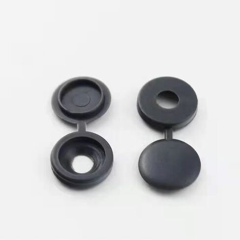 20 Pieces of M4*13mm self Tapping Special Spiral Cover Decorative Hole Plug self Tapping nut, Furniture Integrated nut Decorative Cover (Dark Gray) in Kuwait