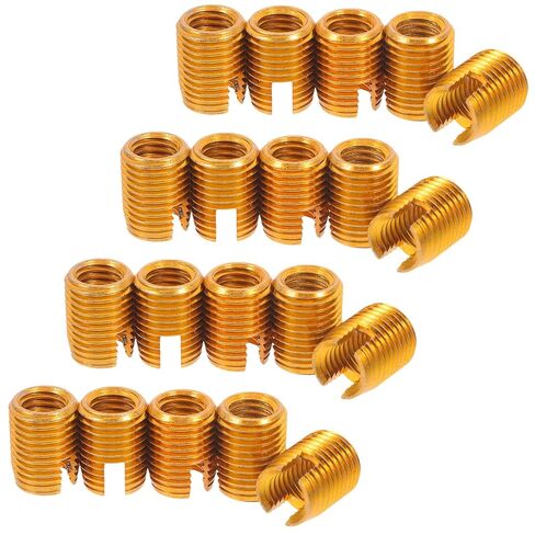 20pcs Stainless Steel Threaded Inserts for Wood Furniture, M10 Internal Diameter and 14mm External Diameter, Reliable Performance Fastener for DIY and Professional High-Stress in Kuwait