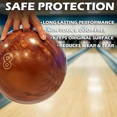 Bowling Ball Cleaner with Microfiber Towel, 8oz Bowling Ball Polish Cleaning Spray, Removes Scuff Marks, Oil, Dust, and Belt Marks, Restores Tack & Hook, Gentle Formula for All Types of Balls in Kuwait