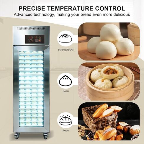 Kolice Commercial Dough Proofers, 18''x26'' Sheet Pans Bread Proofers,Baking Proofer Machine-Integrated Freezing,Thawing,Keep Fresh and Fermentation,18 Trays, 635L,Temperature : -22C to 45C in Kuwait