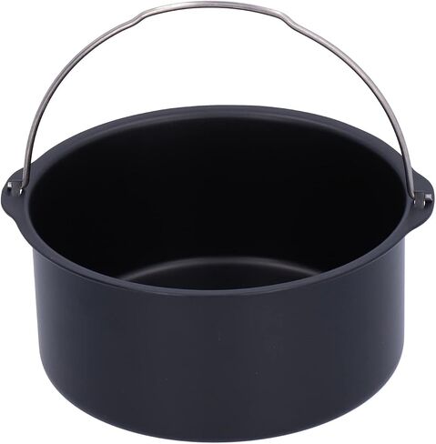 CHICIRIS Cake Baking Tray, Non Stick Cake Pan Baking Mold Carbon Steel for Electric Fryers Steamers, with Kitchen Tool for Desserts Stews, Fryer Accessories (8 Inch) in Kuwait