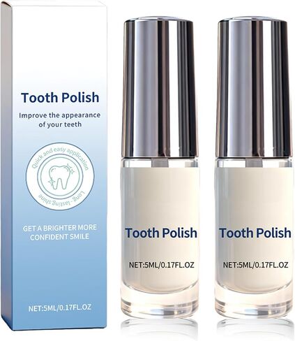 Tooth Polish, 2PCS Tooth Whitening Paint, Instant White Tooth Paint, Gentle & Safe Formula, Portable Oral Care, Safe Formula & Long-Lasting Results in Kuwait