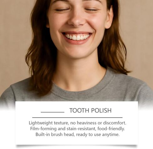 Tooth Polish, 2PCS Tooth Whitening Paint, Instant White Tooth Paint, Gentle & Safe Formula, Portable Oral Care, Safe Formula & Long-Lasting Results in Kuwait