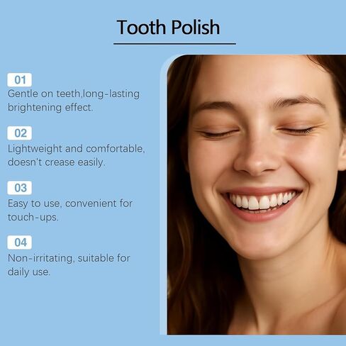 Tooth Polish, 2PCS Tooth Whitening Paint, Instant White Tooth Paint, Gentle & Safe Formula, Portable Oral Care, Safe Formula & Long-Lasting Results in Kuwait