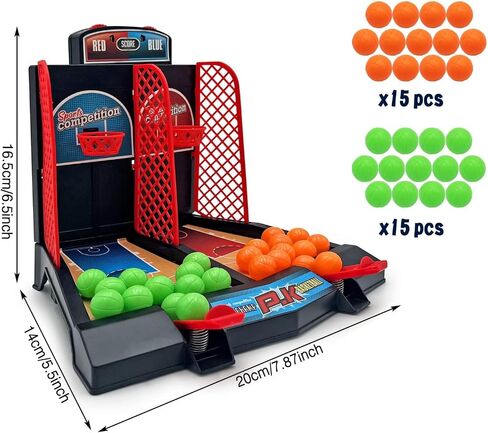Mini Basketball Hoop Office Desk Finger Catapult Basketball Gifts in Kuwait