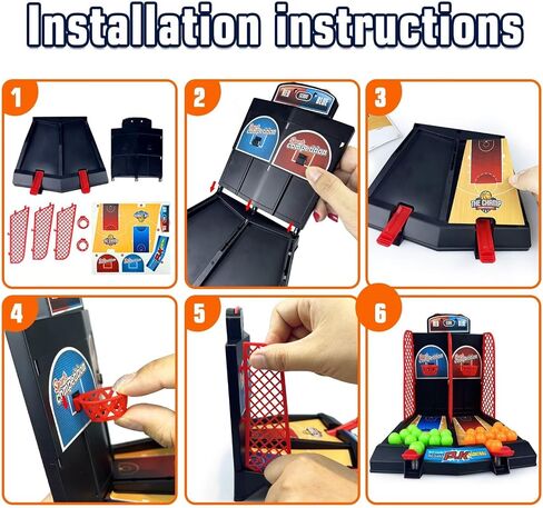 Mini Basketball Hoop Office Desk Finger Catapult Basketball Gifts in Kuwait