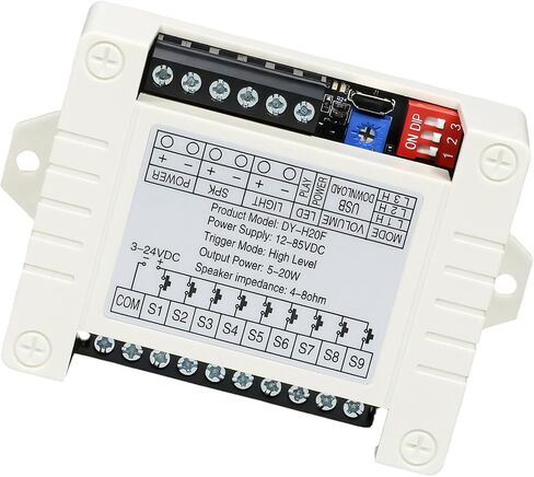 لوحة فك تشفير الصوت MP3 ذاكرة وامضة 8 ميجابايت مع تشغيل 9 شرائح ومكبرات صوت فئة D 20 وات للاستخدام المتنوع in Kuwait