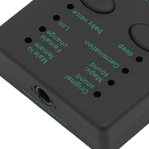 Diyeeni Portable Voice Changer, USB Rechargeable Sound Effects Machine with 4 Effects & 4 Voice Changes, 3.5mm Interface for Live Chat Gaming Karaoke in Kuwait