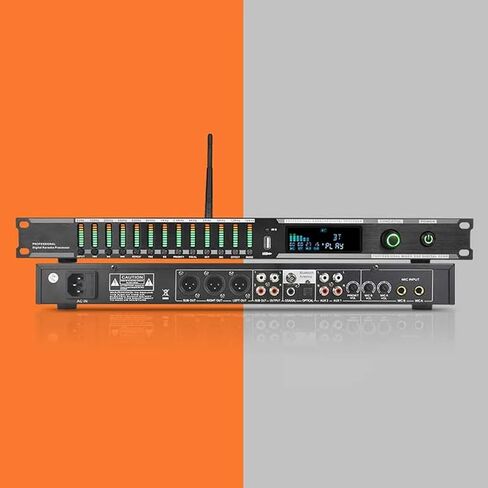 Professional Digital Audio Processor, KTV Digital Pre-stage Effector with Remote Control, Usb BT Fiber Optic Microphone Input, KTV Reverb Howling Processor For Stage, Performance in Saudi Arabia