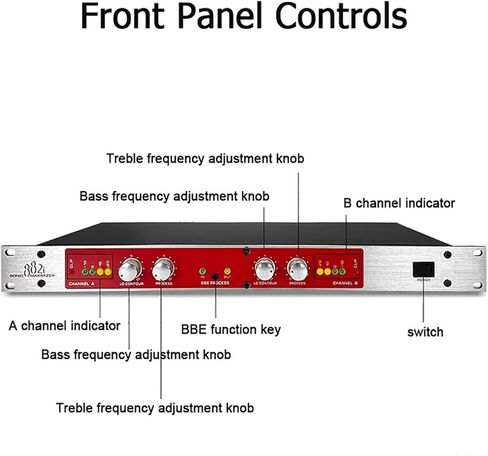 Professional Audio Processor, Studio Mixer Vocal Effects Processor, With Treble/bass Frequency Adjustment, Prevents Distortion Boosts Vocal Clarity, For House Karaoke, Stage in Kuwait