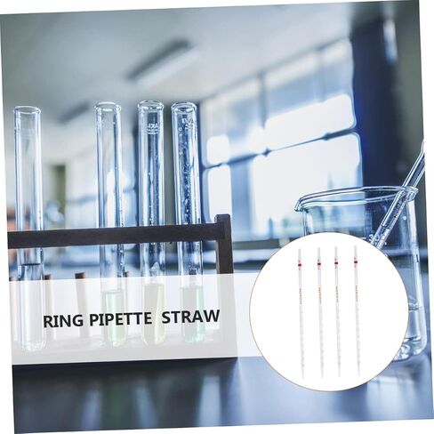 4pcs Eco-Friendly Glass Pipette Single Long Dropper Measuring Straw for Lab in Kuwait