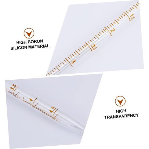4pcs Eco-Friendly Glass Pipette Single Long Dropper Measuring Straw for Lab in Kuwait