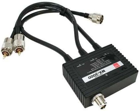 Diamond Antenna MX-3000 Triplexer – 1.6–160 MHz / 350–500 MHz / 850–1300 MHz, 800 W PEP, 50 Ω, High-Isolation (55 dB), Includes PL-259 Leads in Kuwait