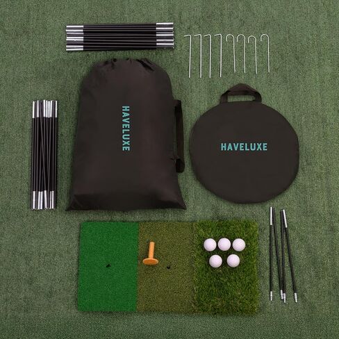 Golf Hitting Net,Chipping Net,Tri-Turf Mat,Golf Hitting Aid,10x7FT Practice Net for Backyard Driving,Chipping Training,Target Mat Balls for Indoor Outdoor use,Gifts for Men Dad Him Golfer in Kuwait