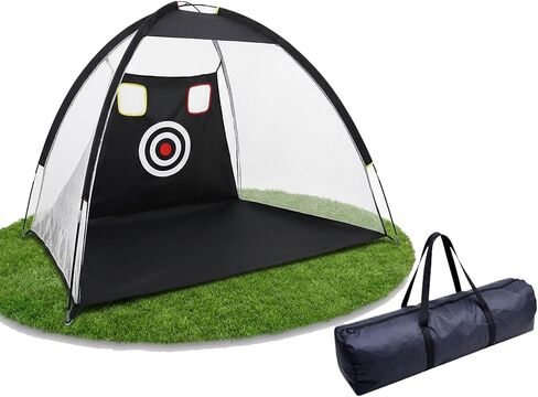 Golf Net for Teens | Indoor & Backyard Portable Junior Golf Swing Practice Net for Kids Youth, Home Yard Outdoor Golf Driving Net Easy Setup in Kuwait