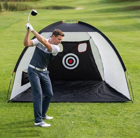 Golf Net for Teens | Indoor & Backyard Portable Junior Golf Swing Practice Net for Kids Youth, Home Yard Outdoor Golf Driving Net Easy Setup in Kuwait