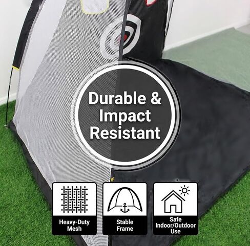 Golf Net for Teens | Indoor & Backyard Portable Junior Golf Swing Practice Net for Kids Youth, Home Yard Outdoor Golf Driving Net Easy Setup in Kuwait