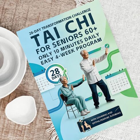 Tai Chi Manual For Seniors 60+ 10-Minute Daily Sitting And Standing Exercises 4-Week Home Program For Balance And Mobility, A1 in Kuwait