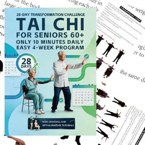 Tai Chi Manual For Seniors 60+ 10-Minute Daily Sitting And Standing Exercises 4-Week Home Program For Balance And Mobility, A1 in Kuwait