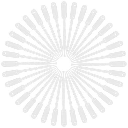 ماصات بلاستيكية للاستعمال مرة واحدة من Ciieeo، نقل سهل ودقيق، 100 قطعة قطارة بسعة 5 مل، ماصات سائلة معايرة مريحة للتحقق من مستويات السائل للاستخدام المختبري in Kuwait