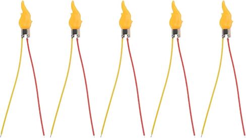 مصابيح LED بتأثير اللهب 3 فولت - 5 فولت أضواء صمام ثنائي وامض لتزيين حفلات أعياد الميلاد DIY للمكونات الإلكترونية التي تعمل بالبطارية (5pk) in Kuwait