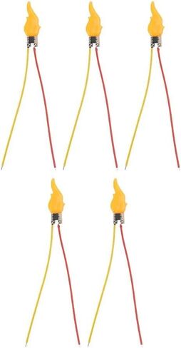 مصابيح LED بتأثير اللهب 3 فولت - 5 فولت أضواء صمام ثنائي وامض لتزيين حفلات أعياد الميلاد DIY للمكونات الإلكترونية التي تعمل بالبطارية (5pk) in Kuwait
