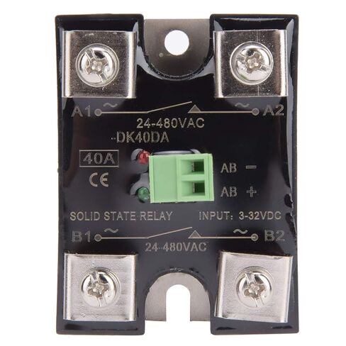 Berm Solid State Relay, Single Channel DC Control & Dual Channel AC Control SSR Relay 24-480VAC (BERM-DK40DA) in Kuwait